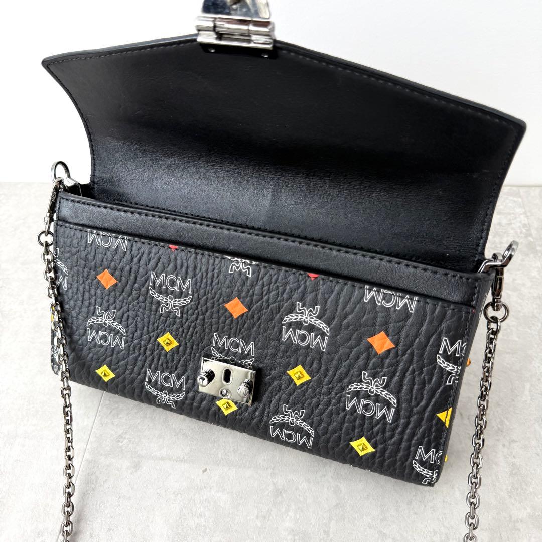【美品✨️激レア】MCM ヴィセトス チェーンウォレット ショルダー マルチカラー