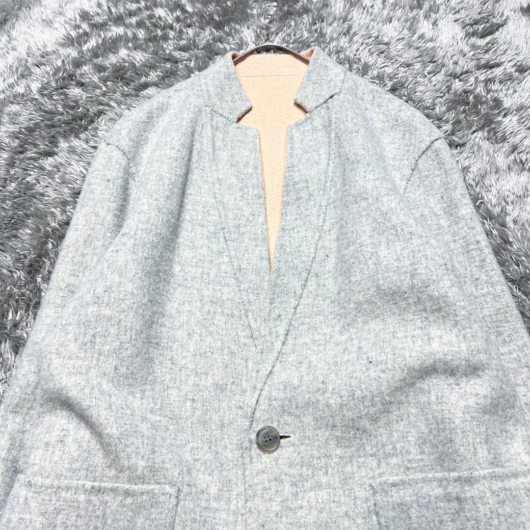 セオリー　現行　リバーシブル チェスターコート　グレー　ネイビー　S 美品