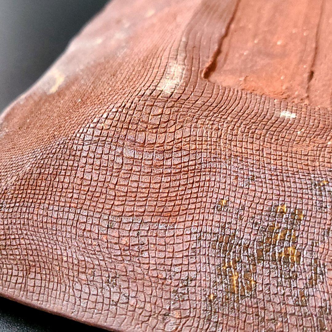 茶道具　南蛮　角皿　丹山窯　小峠葛芳　共箱　懐石　茶事　菓子皿　陶芸