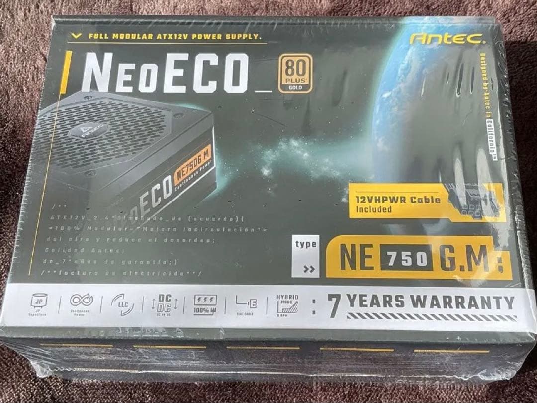 Antec 80Plus gold NE750 G.M. 750W 電源ユニット