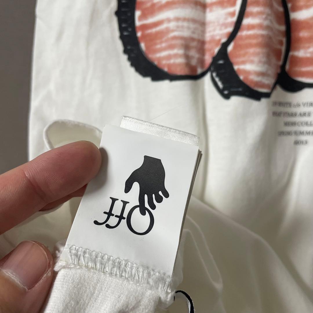 Off-White Tシャツ ホワイト　ストリートアート