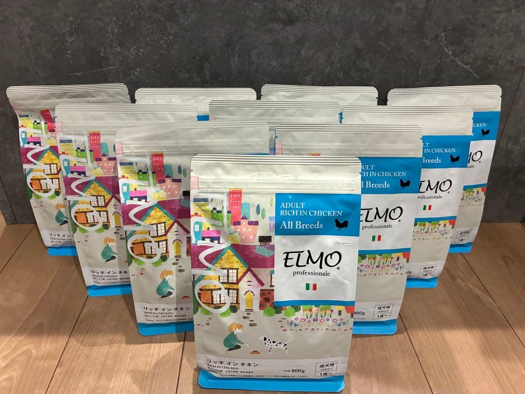 ELMO リッチインチキン ドッグフード 800g 10個セット