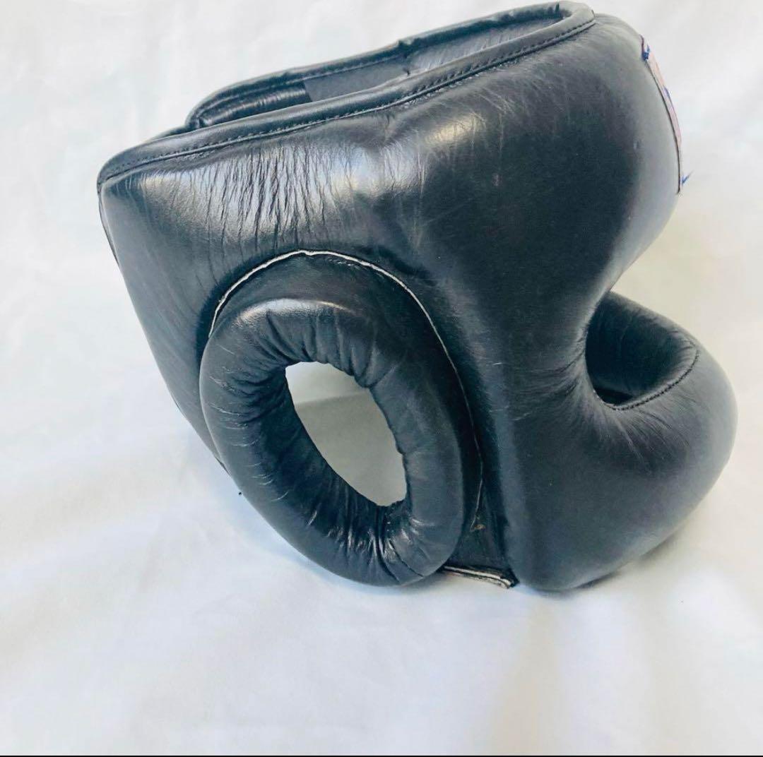 WINDY ウィンディ　本革製品Lサイズ ヘッドギア　ヘッドガード　ブラック