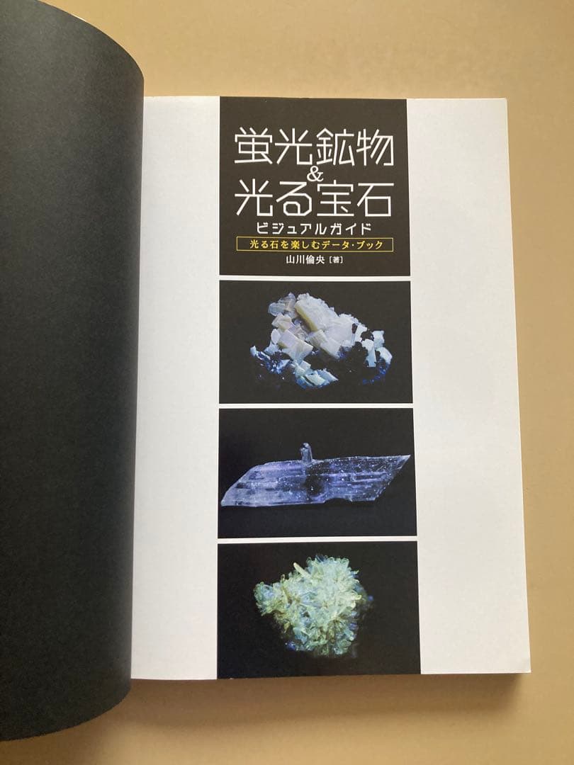 蛍光鉱物&光る宝石ビジュアルガイド 光る石を楽しむデータ・ブック 山川倫央