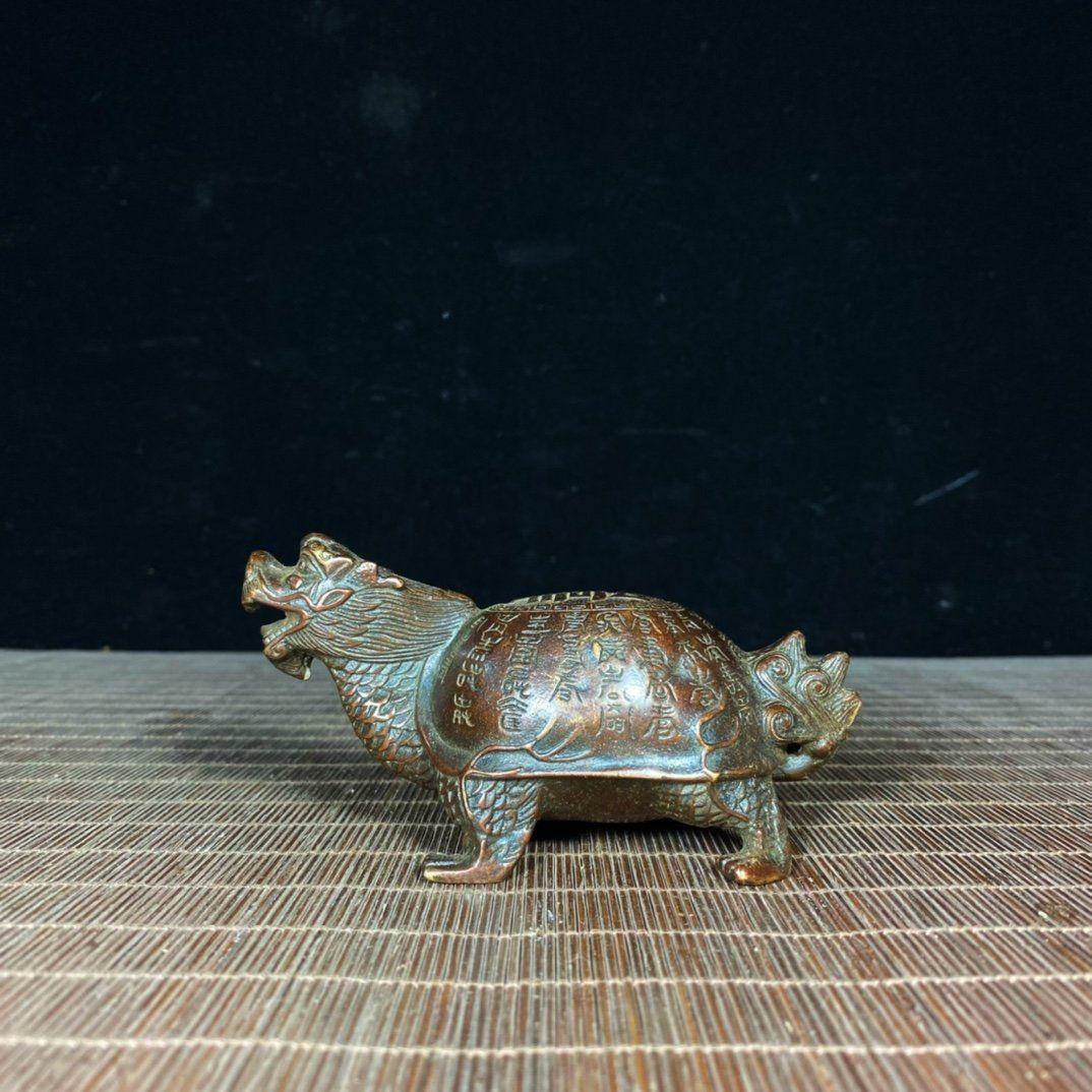 長寿亀 寿字八卦銅亀 鎮宅辟邪 開運風水 招財 置物