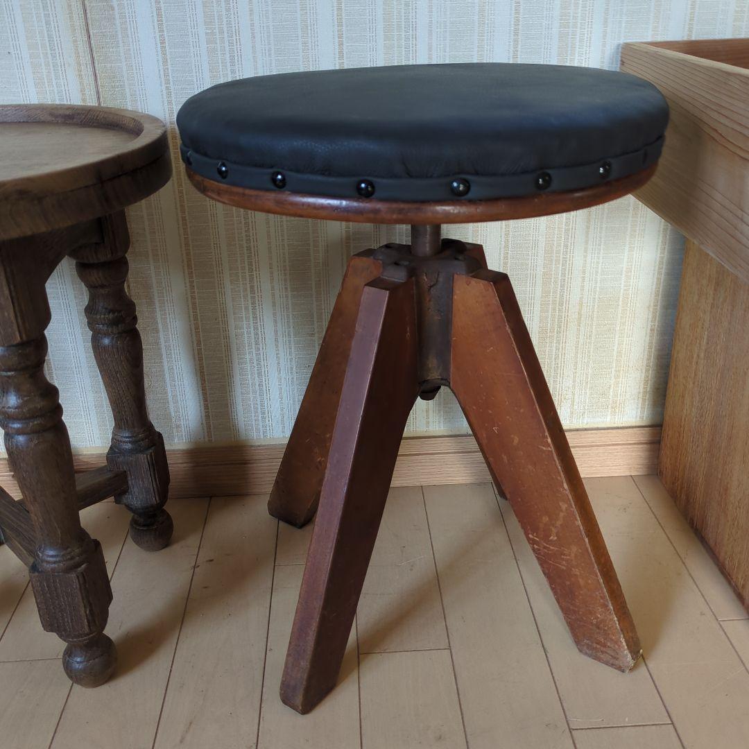 ブロカント古道具　回転椅子 ドクターチェア