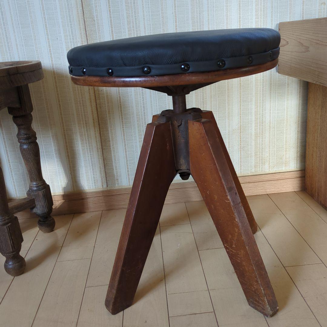 ブロカント古道具　回転椅子 ドクターチェア