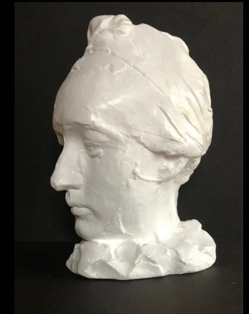 ロダン作　『フリジア帽をかぶったカミーユ』　石膏像