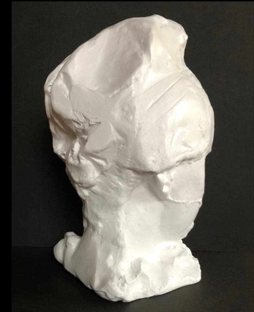 ロダン作　『フリジア帽をかぶったカミーユ』　石膏像