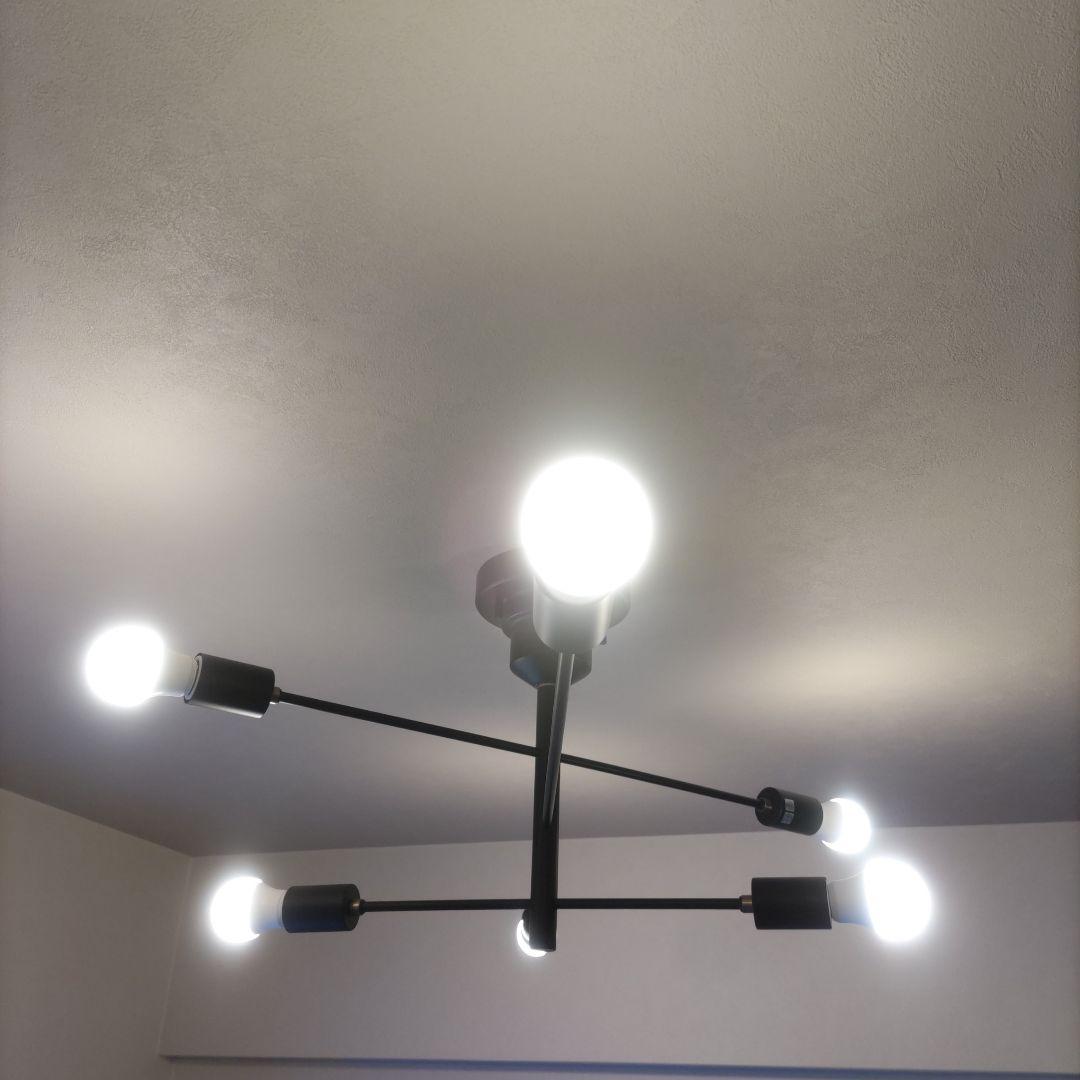 ブラック 6灯 シーリングライト モダン