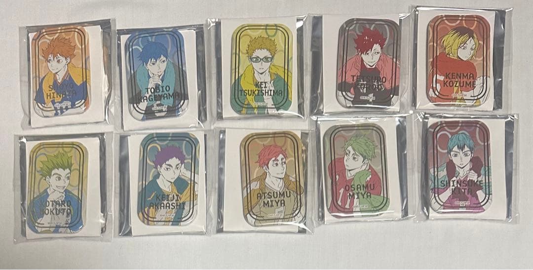 ハイキュー　セブンネット　スクエア缶バッジ　第1弾　第2弾　コンプセット