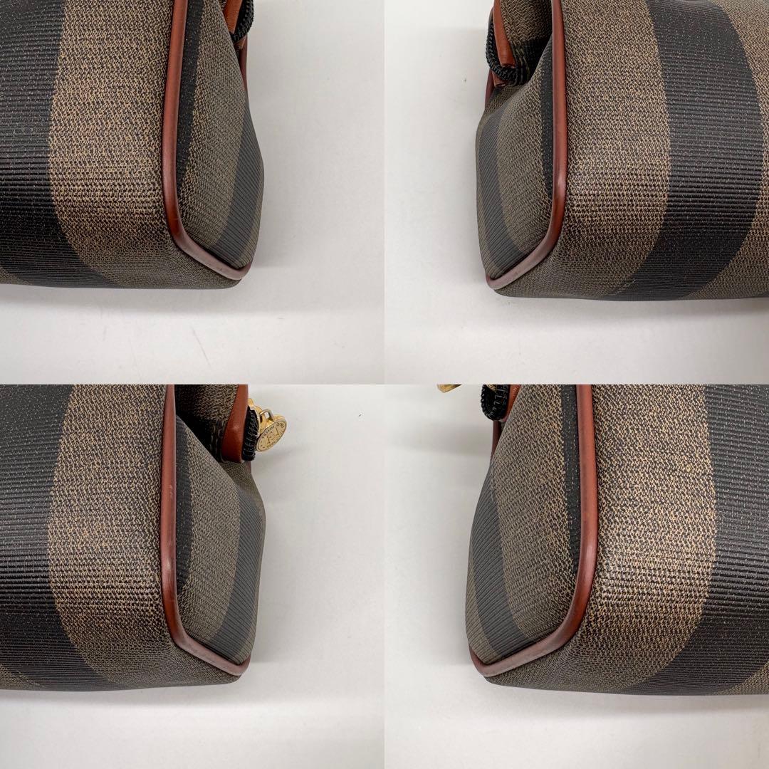 極美品　希少　FENDI マイクロミニボストン 2wayバッグ　ペカン柄　PVC