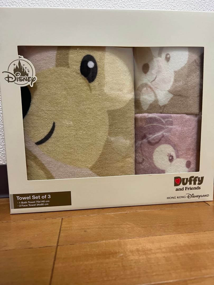 香港ディズニーランド　ダッフィのタオル未開封