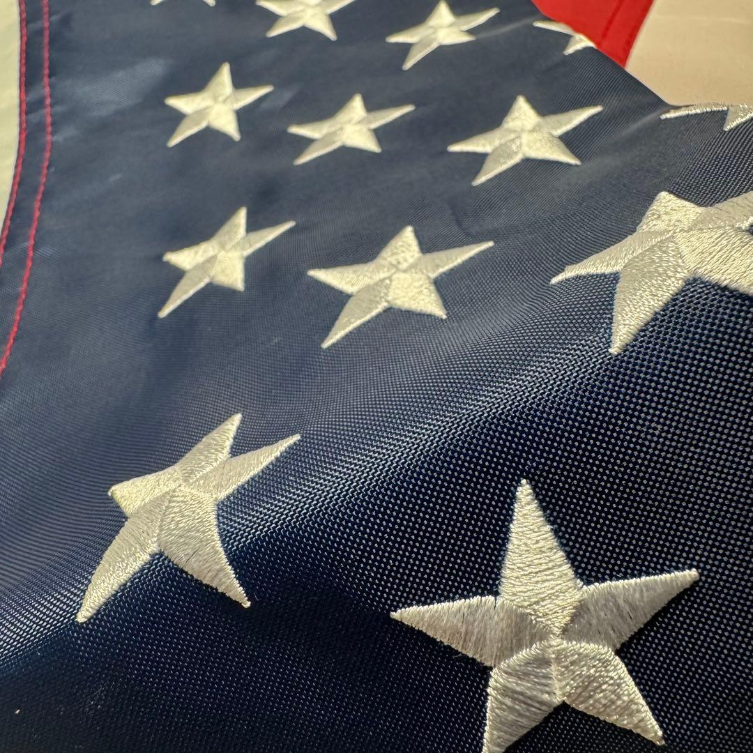 アメリカ国旗 星条旗 刺繍 USA製 高品質モデル 60×90cm 希少 廃盤品