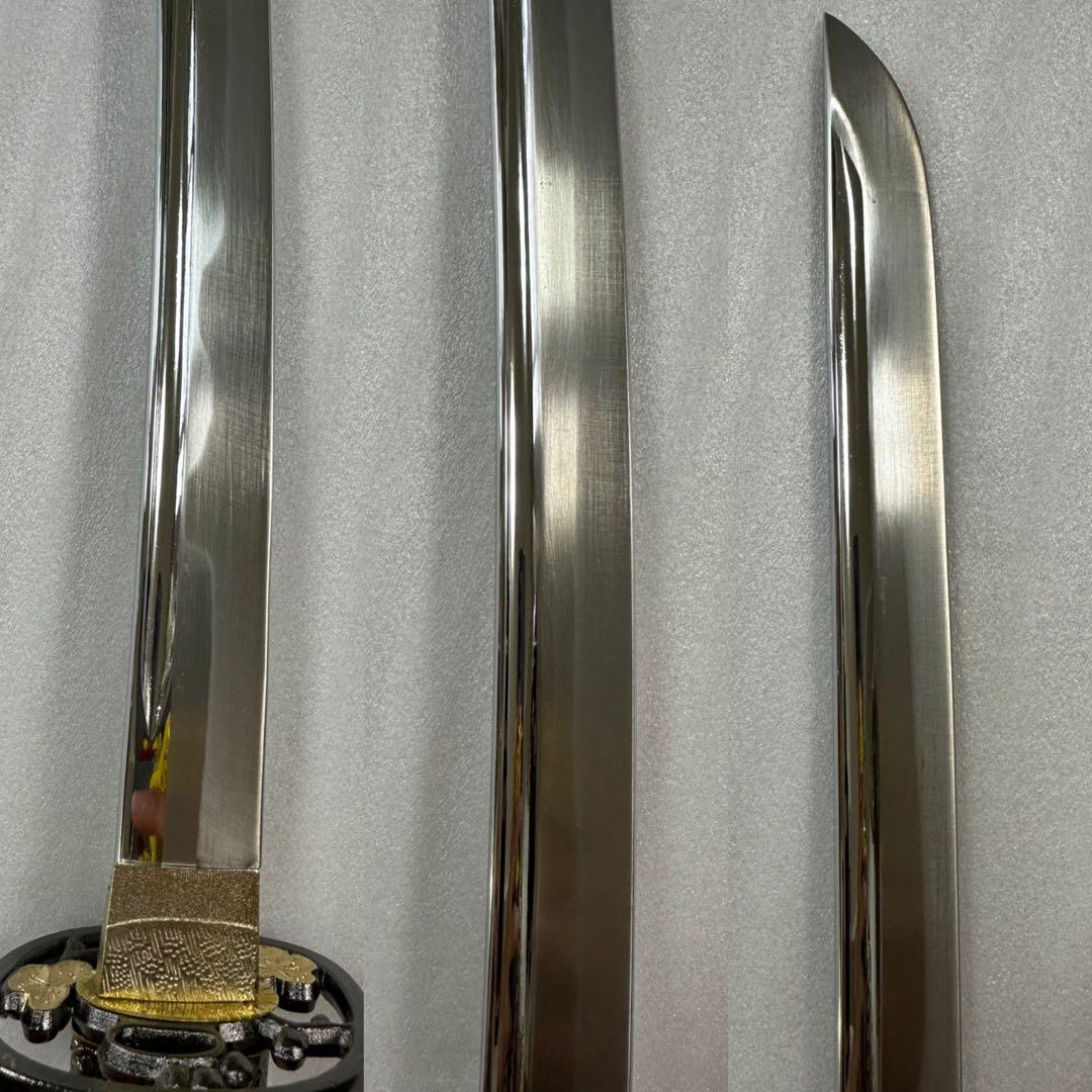 新品 模造刀　打刀 黑鞘　コスプレ 鞘付き長さ約105cm 26A2