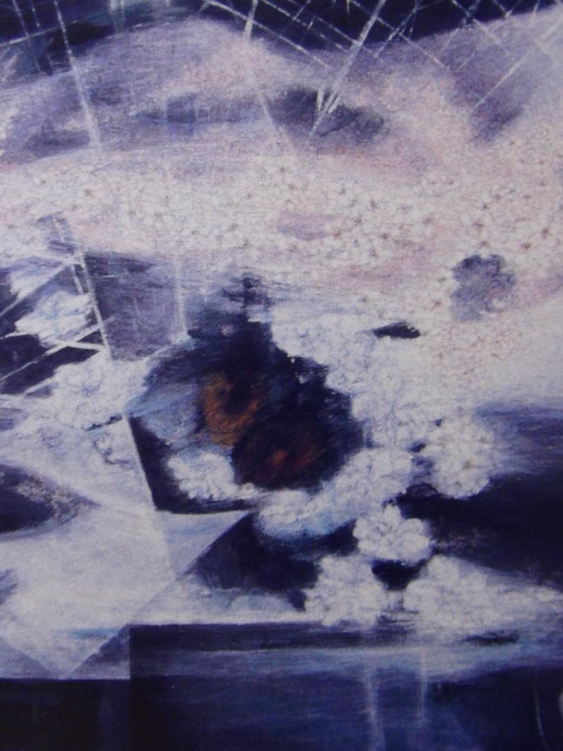 赤井良子、【さくら（２０００年）宇宙】、希少画集画より