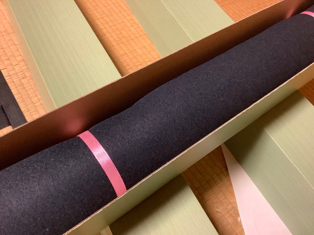 茶道具　毛氈　紺3mm 未開封2本