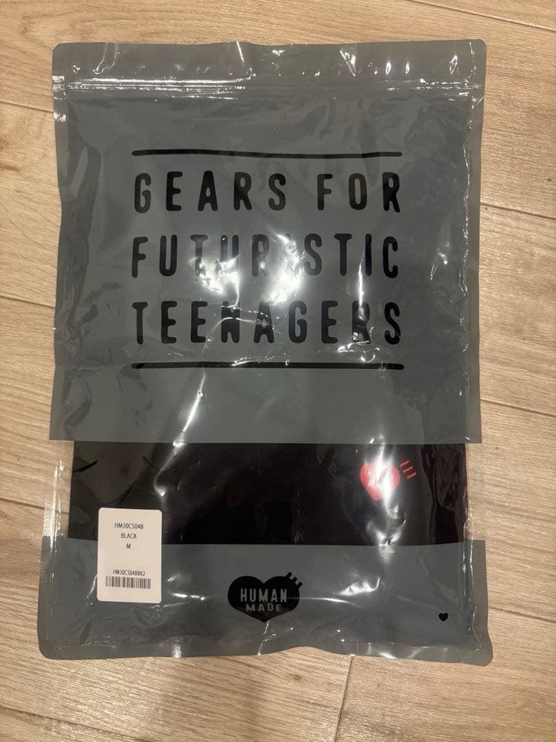 まーちゃん　HUMAN MADE ポケット付きTシャツ　ブラック