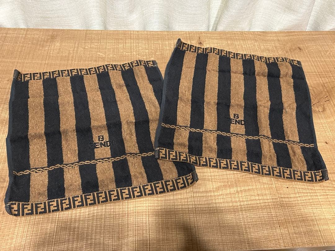FENDI タオルセット ブラウン/ブラック