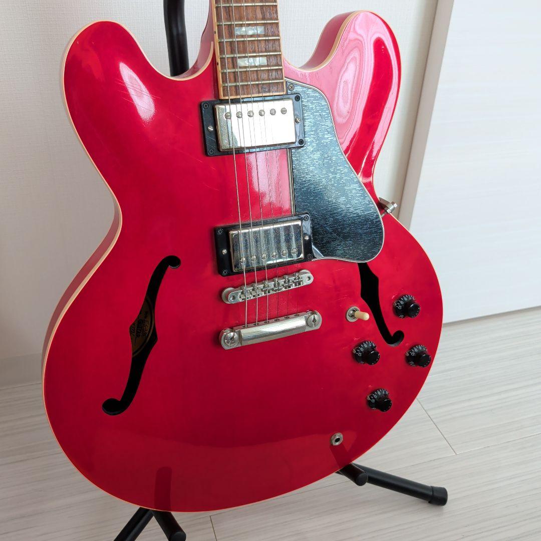 Gibson ES-335　Memphis 赤色 ハードケース付き