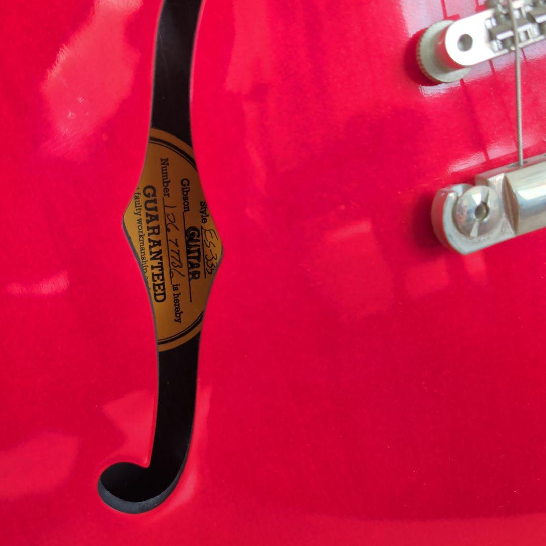 Gibson ES-335　Memphis 赤色 ハードケース付き