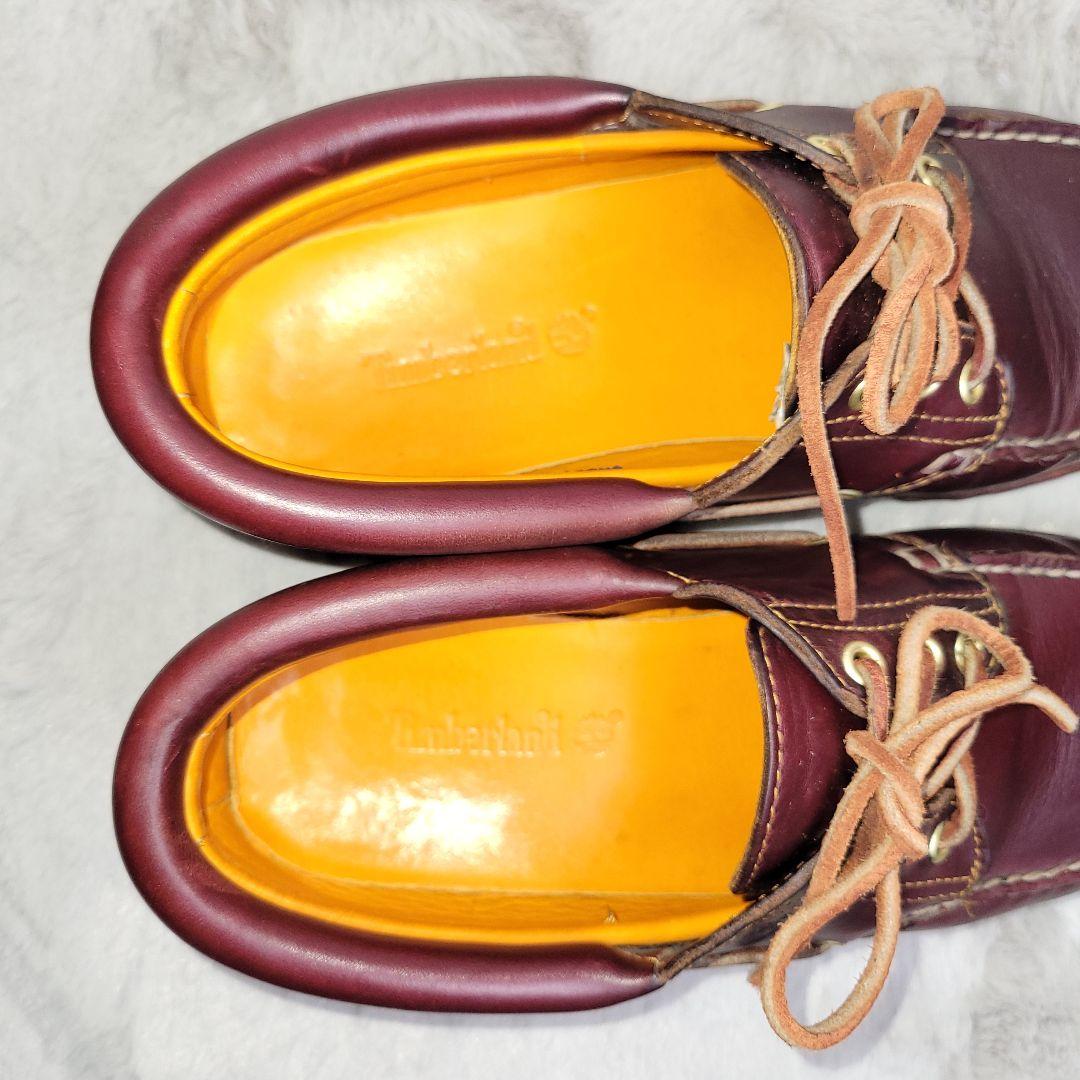 美品✨ Timberland 27.0 デッキシューズ ラバーアウトソール