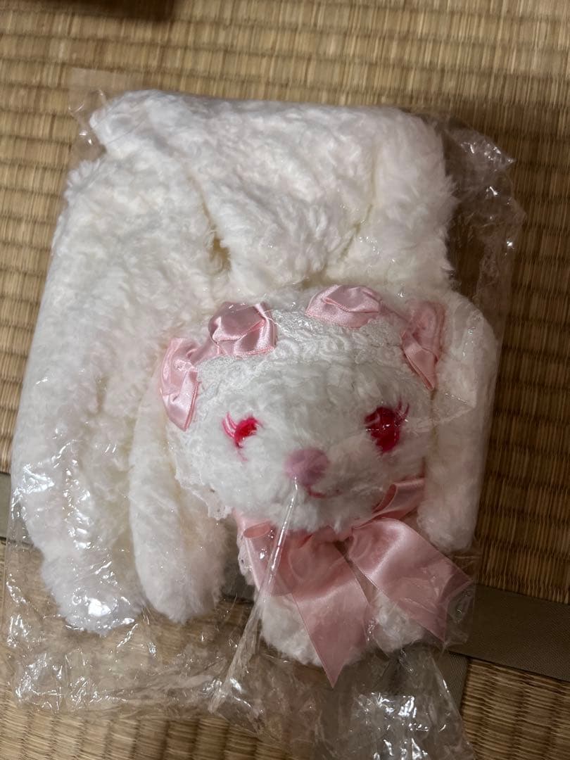 うさくみゃマフラー　ベイビーザスターズシャインブライト　白