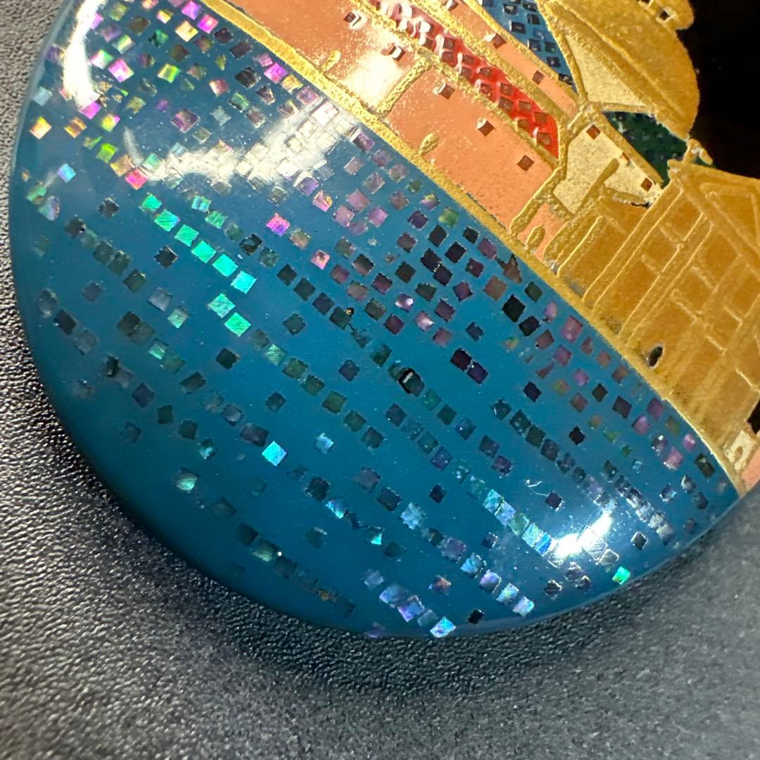 【vintage】川崎川光　作家もの　螺鈿細工　本鼈甲　ブローチ　ペンダント