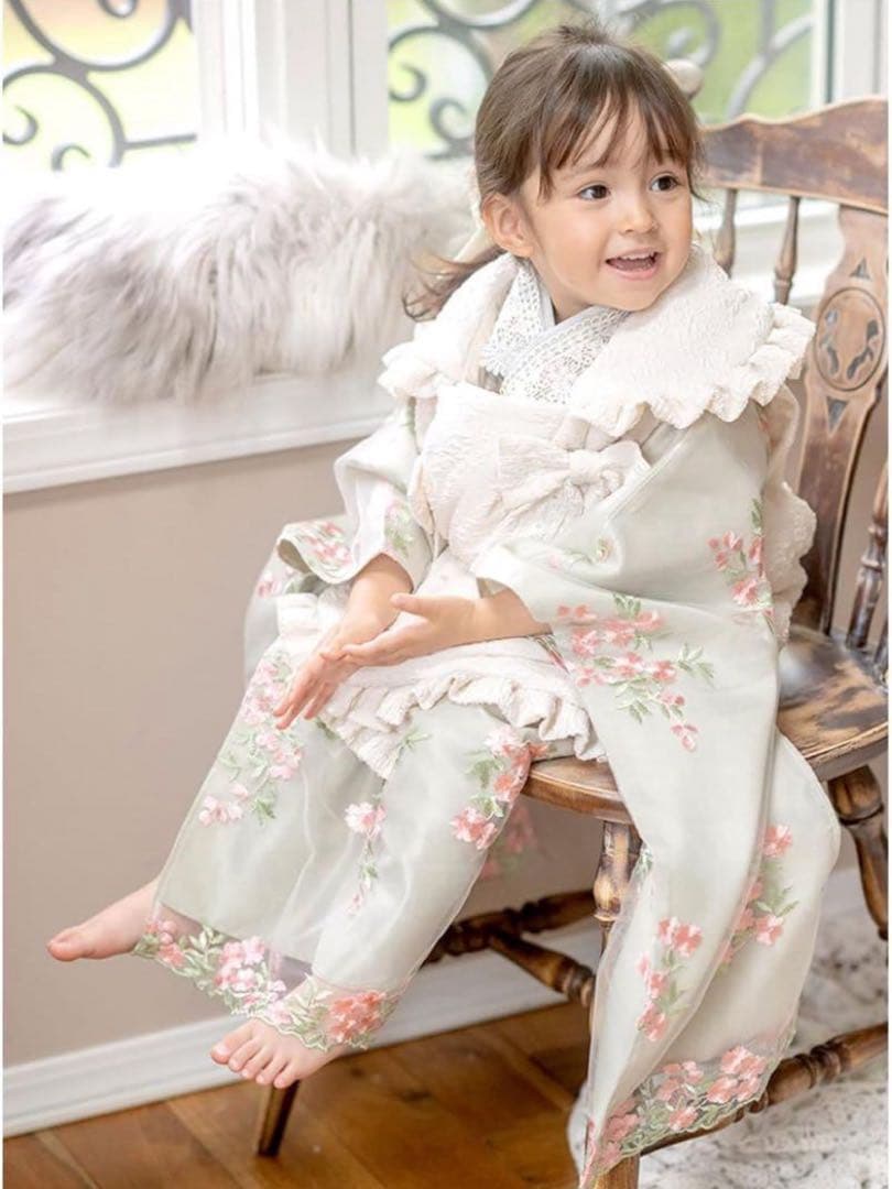 【美品】七五三 着物ワンピース被布セット キャサリンコテージ 100