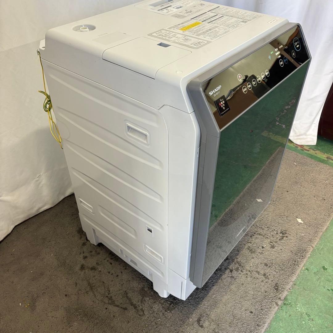 ★85　ドラム式洗濯機　SHARP　11キロ　左開き　綺麗　安い　中古　設置無料