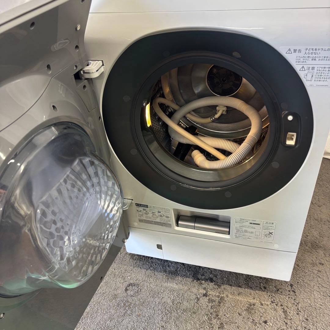 ★85　ドラム式洗濯機　SHARP　11キロ　左開き　綺麗　安い　中古　設置無料