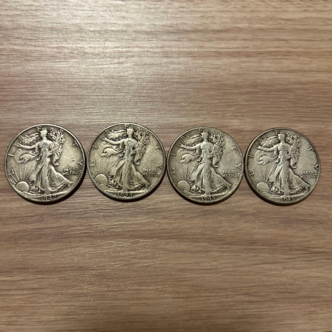 アメリカ銀貨ウォーキングリバティー50セント銀貨