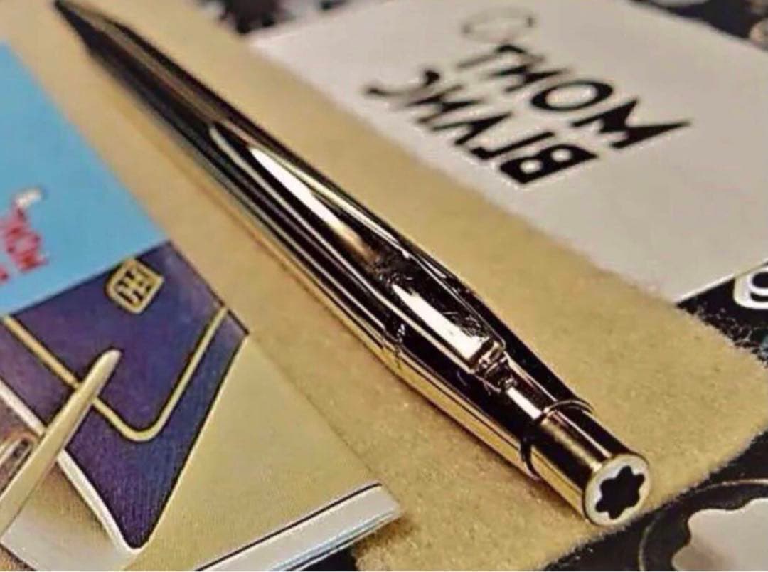 ⭐️金運を呼ぶ黄金の総金張り⭐️モンブラン⭐️ノブレスNo1547⭐️ペンシル0、5㍉