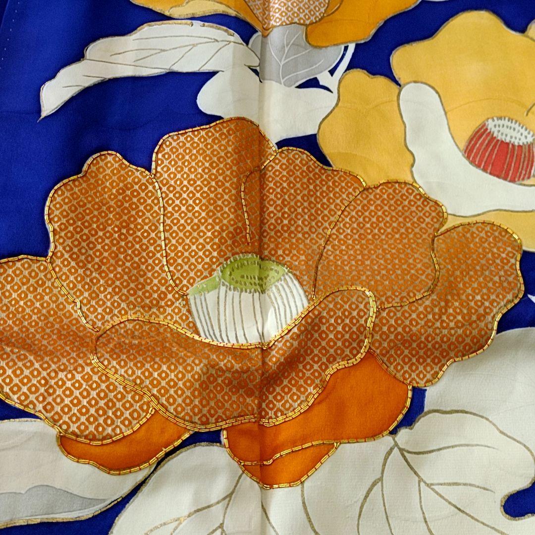 振袖 椿 165cm L トールサイズ 金駒刺繍