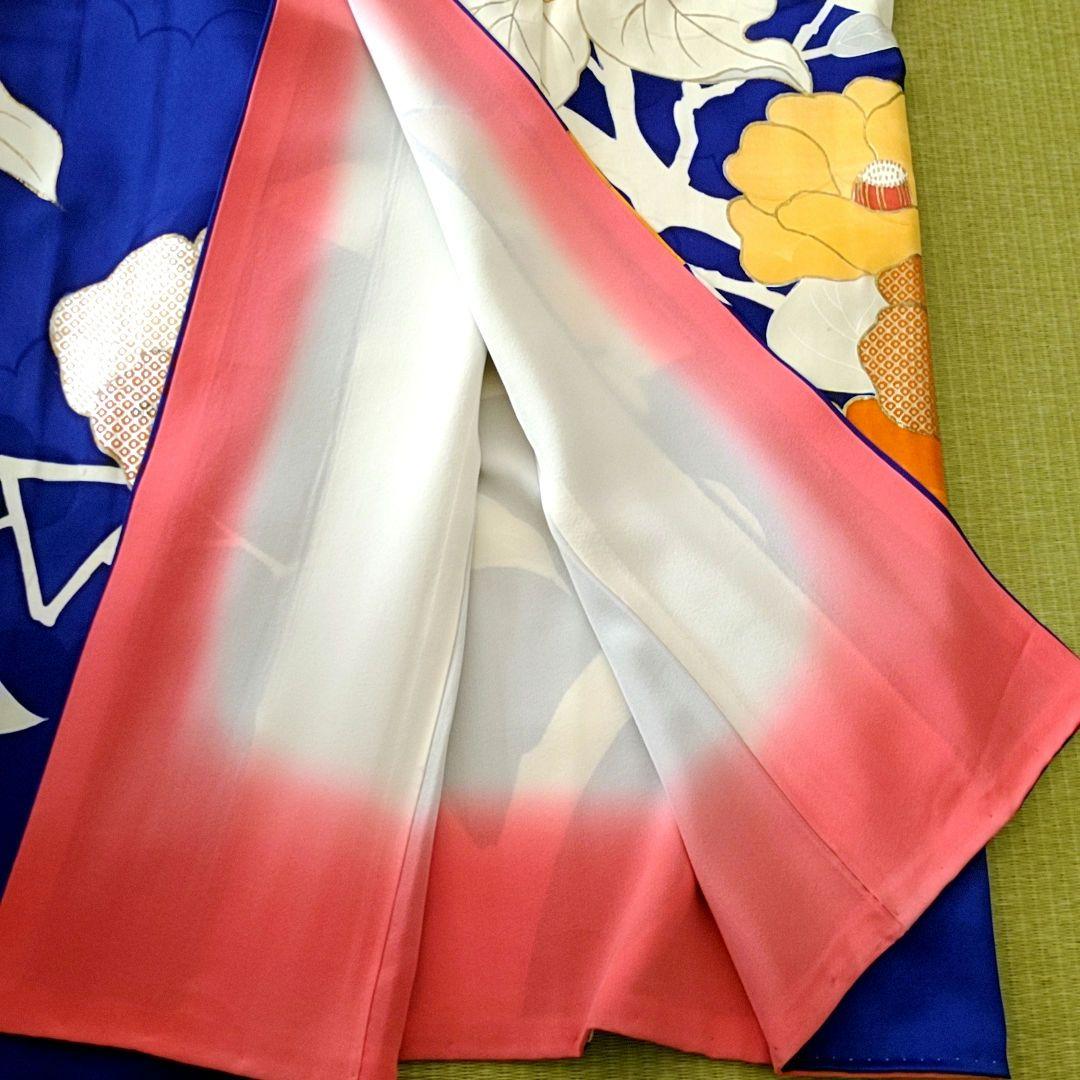 振袖 椿 165cm L トールサイズ 金駒刺繍