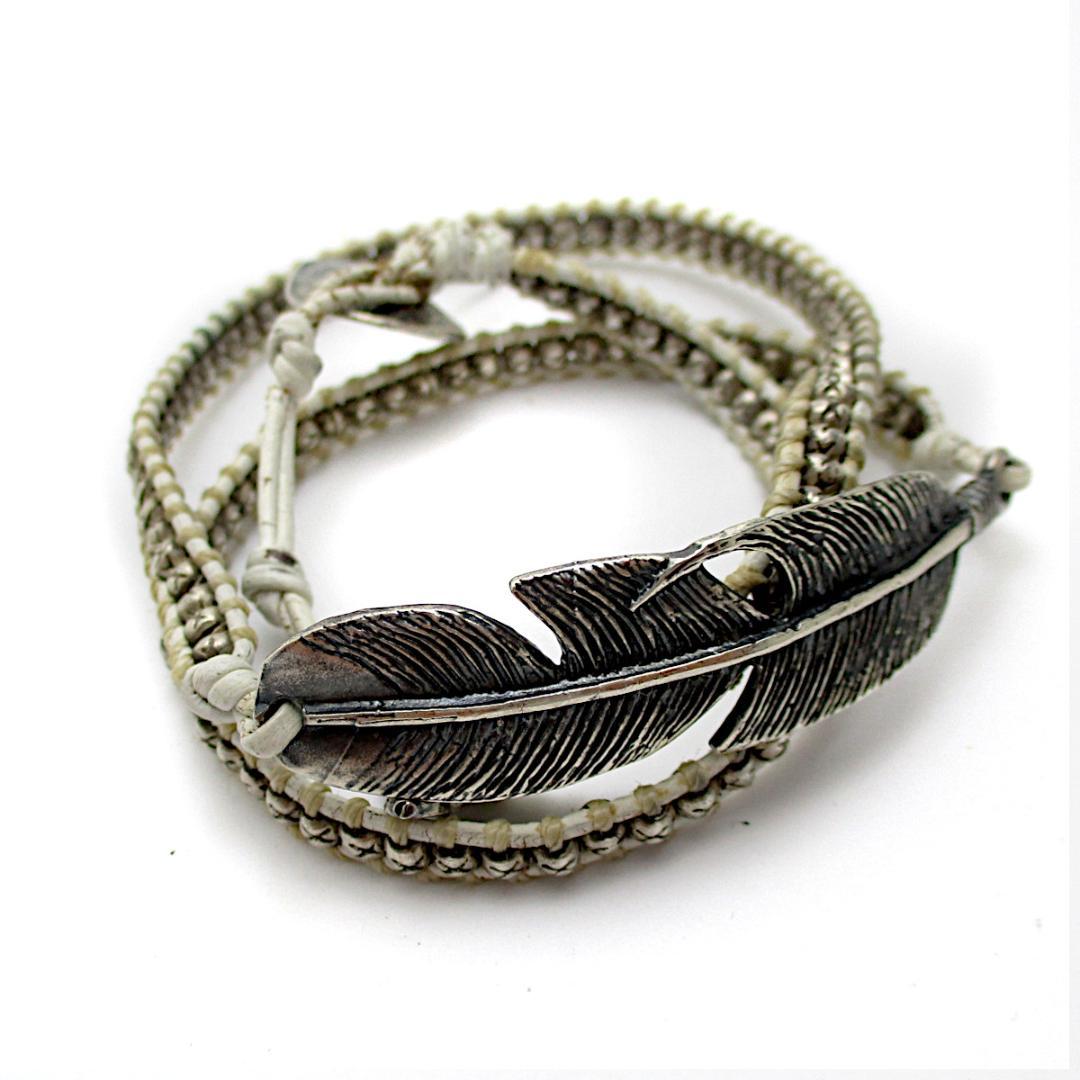 エムコーエン M.Cohen 羽根モチーフ フェザーブレスレット 925