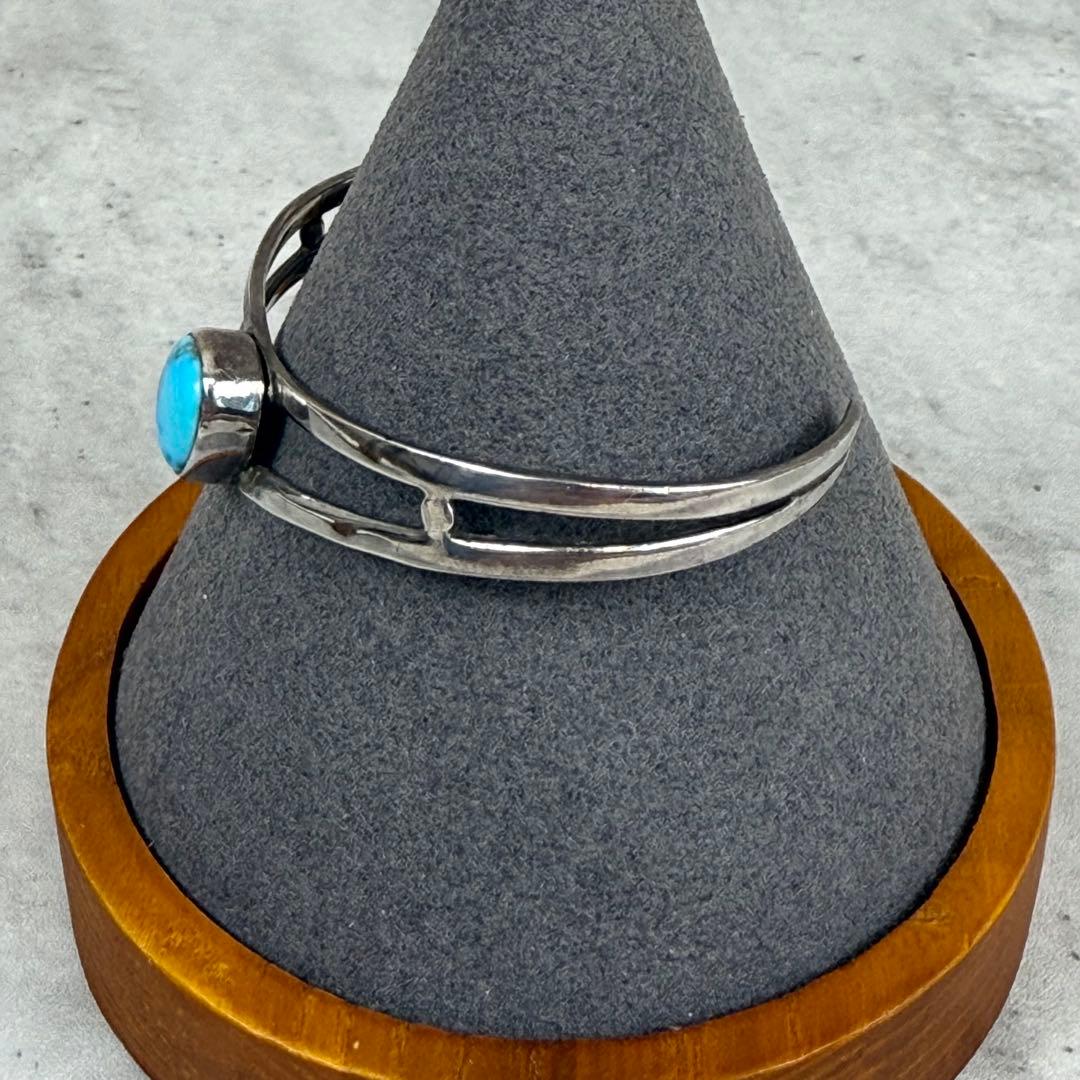 Indian Jewelry F.C.刻印 ターコイズシルバーバングル　ナバホ
