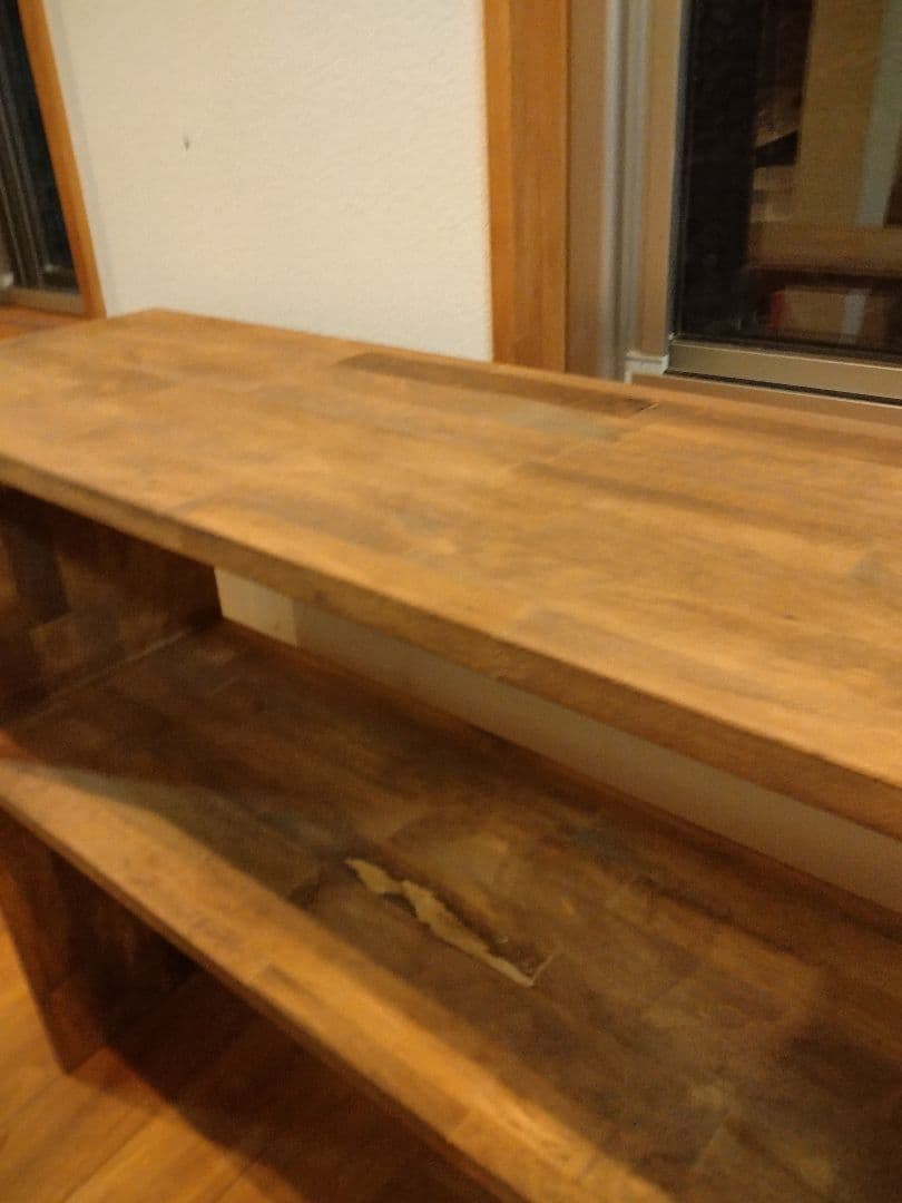 木製　ハンドメイド　オーダー　コの字　シェルフ　棚　ラック　水槽台　テレビ台