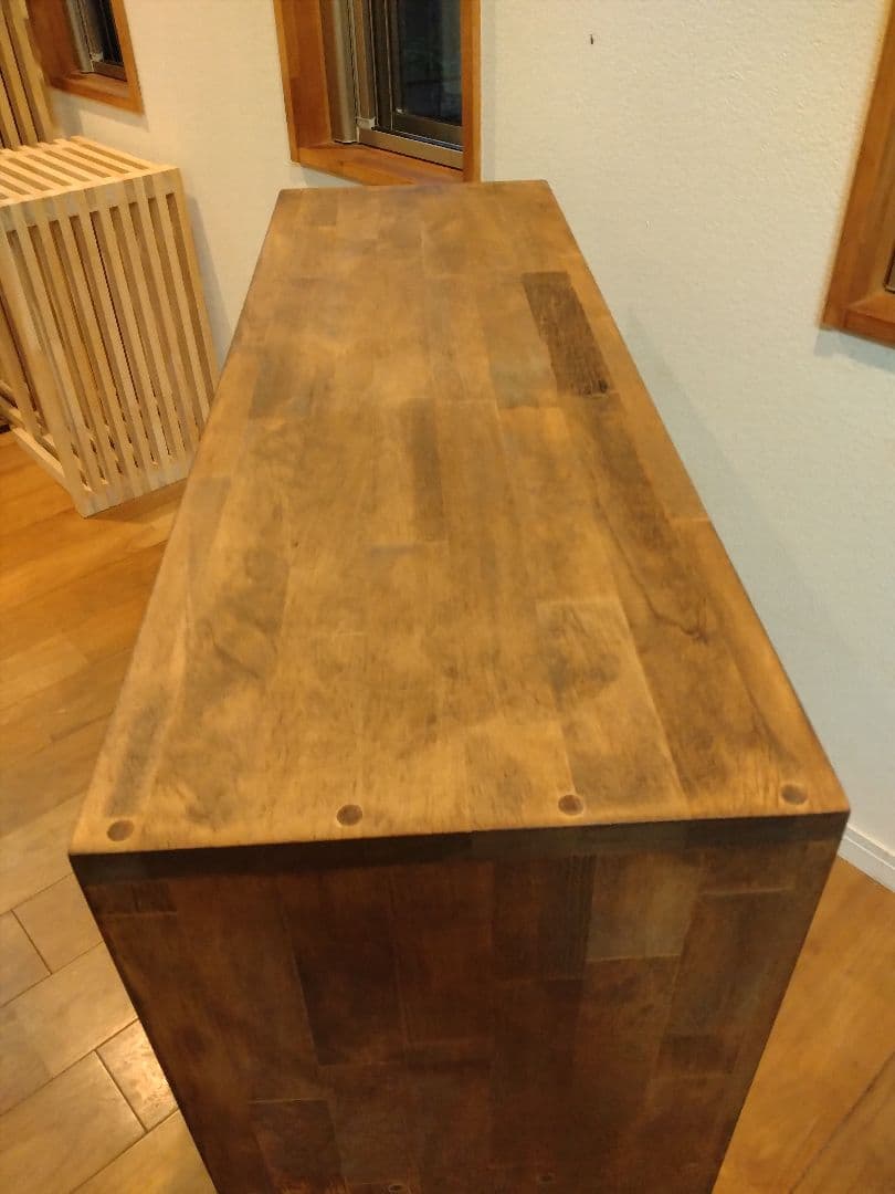 木製　ハンドメイド　オーダー　コの字　シェルフ　棚　ラック　水槽台　テレビ台