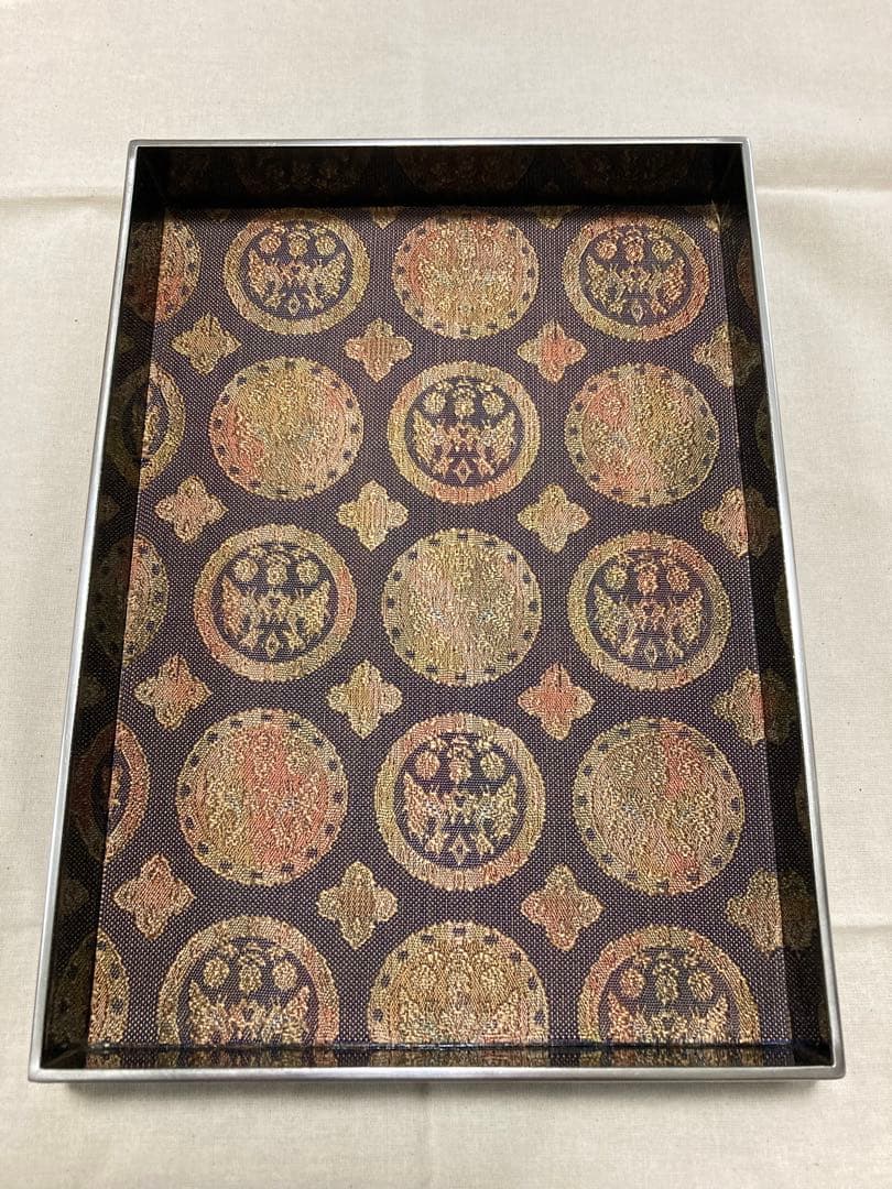 川上漆宝堂　箱付　漆塗　漆器　盆　トレー