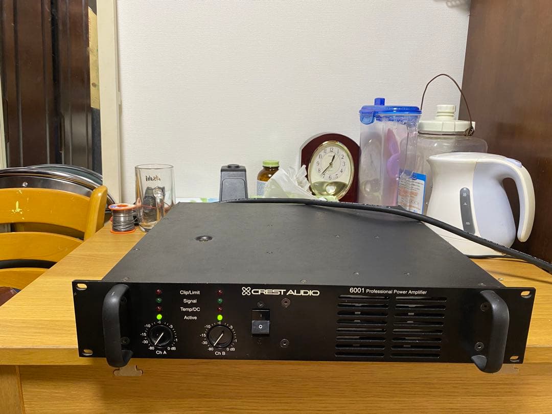 アンプ CREST AUDIO 6001 POWER AMPLIFIER 720W/CH