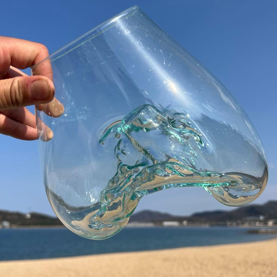 流木ガラスオブジェ大B 花瓶 金魚鉢 ガーデニング テラリウム 水槽 アート作品