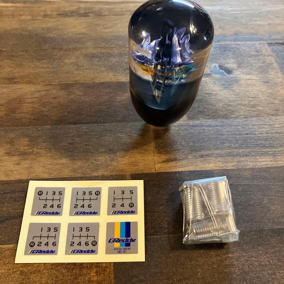 【かなさん】CReddy 水中花シフトノブ ブラック S (75mm)