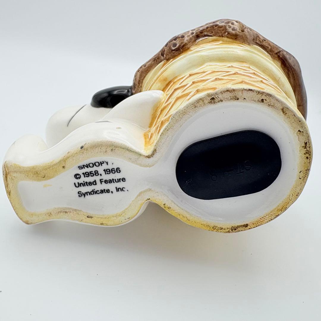 スヌーピー 貯金箱 レトロ 1982年 セラミック製 80's ビンテージ