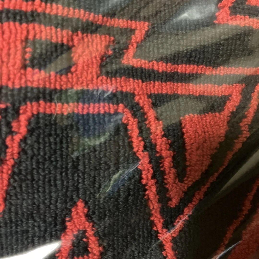 矢沢永吉　バスマット　ロゴ　ロックンロールハロー　レッド／ブラック