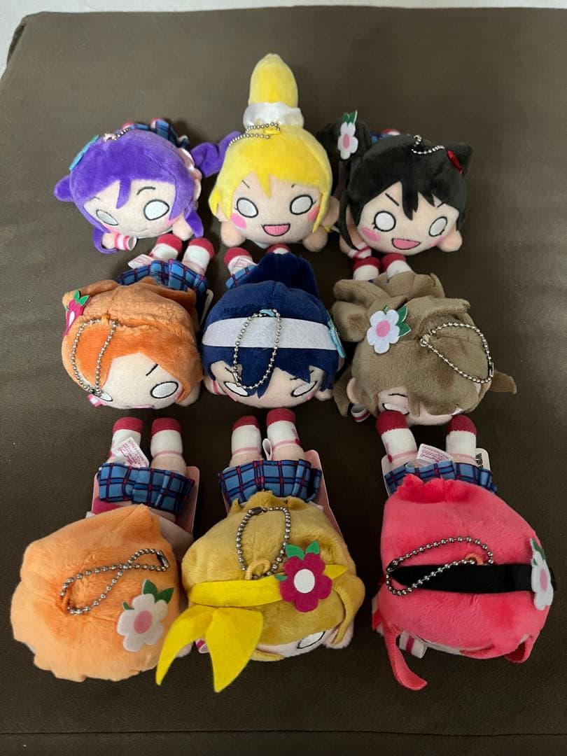 ラブライブ！寝そべりキーチェーンマスコット全9体