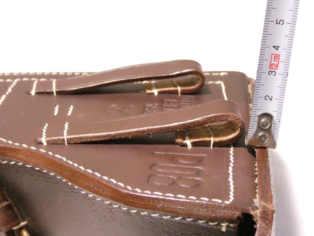 ルガーP08 ホルスター　レプリカ　4インチ　レザー　茶　ブラウン　ドイツ軍