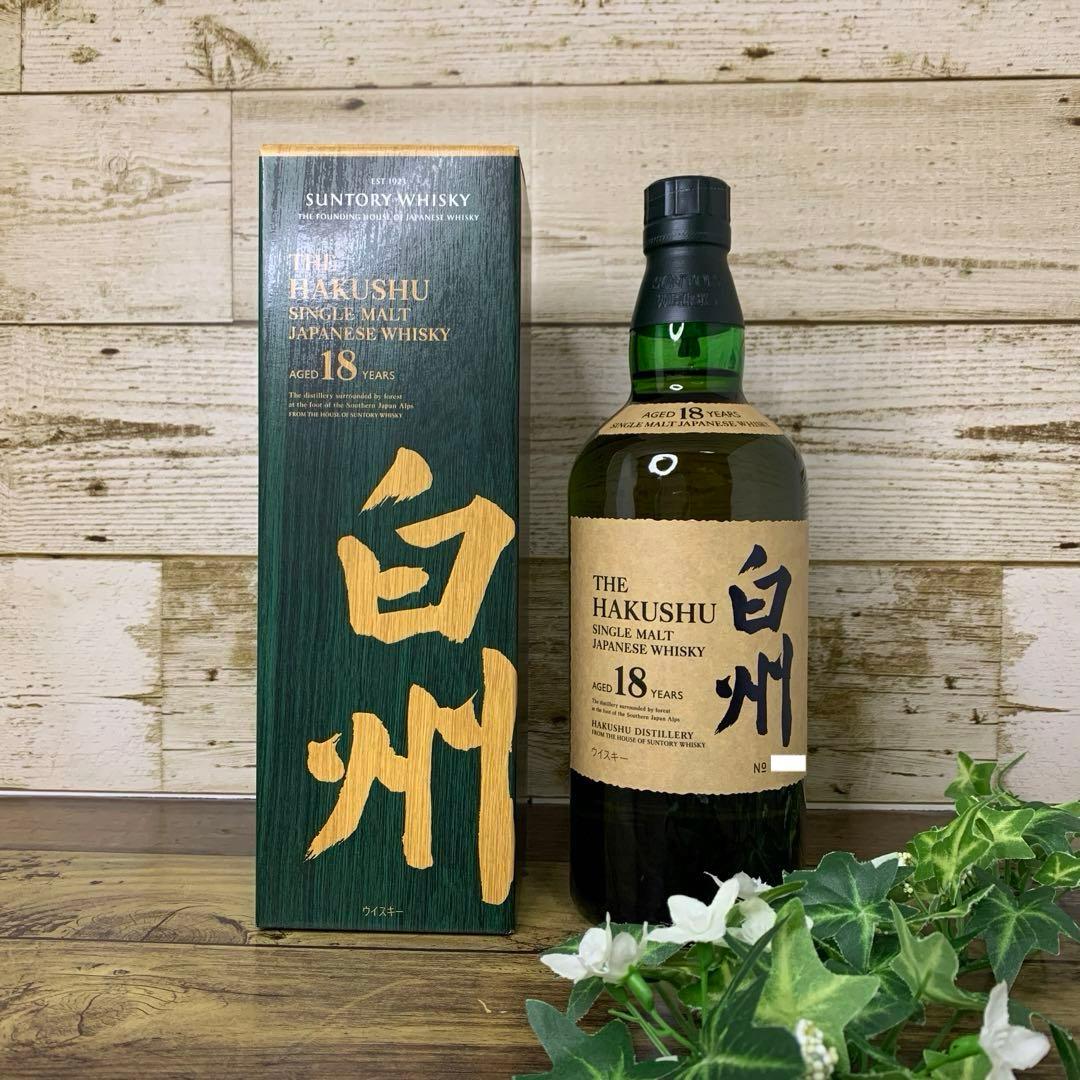サントリー　ウイスキー　シングルモルト　白州18年