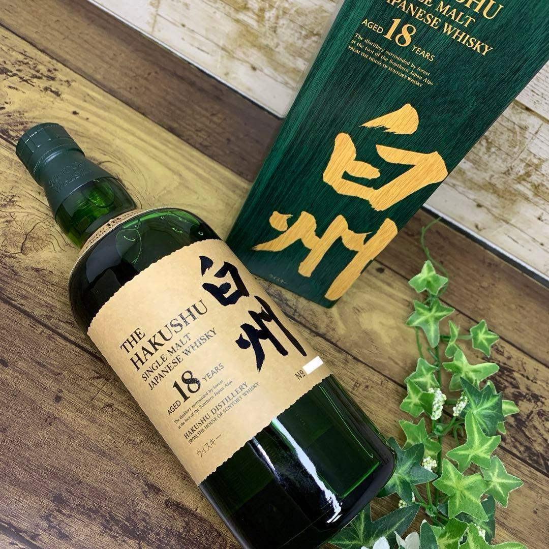 サントリー　ウイスキー　シングルモルト　白州18年