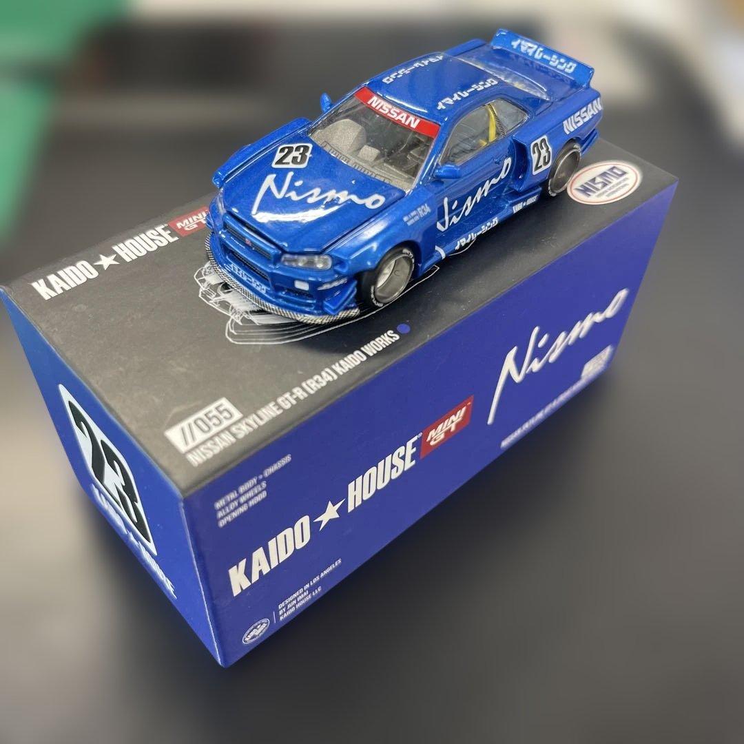 ミニカー Nissan Skyline R34 KAIDO HOUSE 1/64